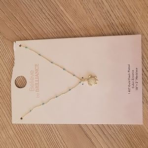 Believe by Brilliance Turtle necklace